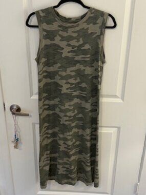 Universal Thread Long Cotton Dress Camo Print